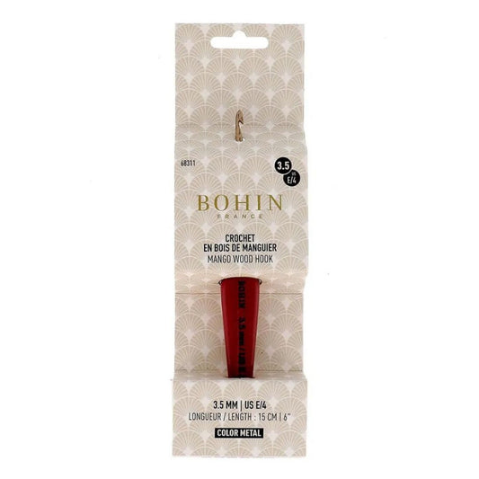 Bohin Mango Wood Crochet Hook 3.50mm