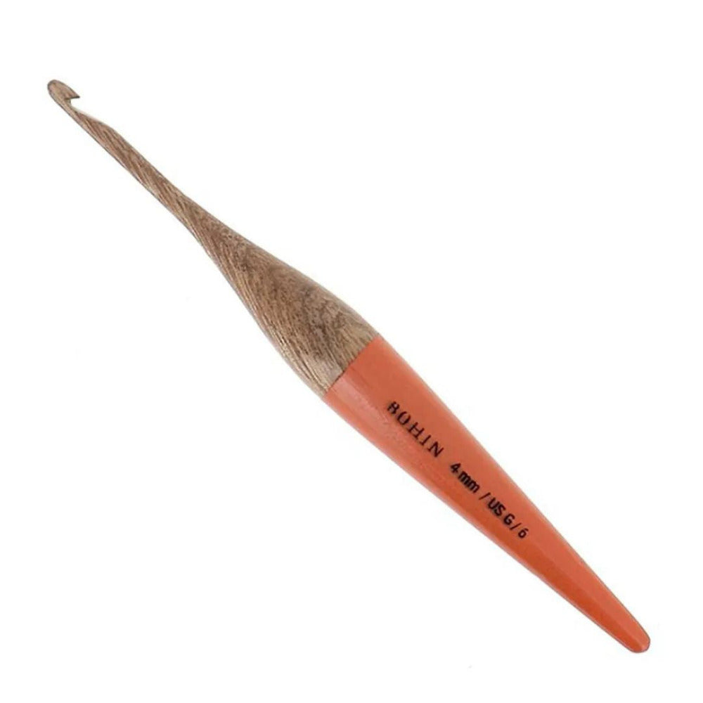Bohin Mango Wood Crochet Hook 4.0mm