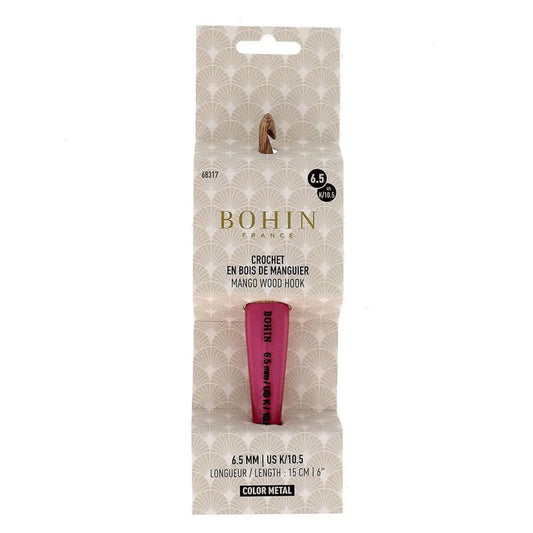 Bohin Mango Wood Crochet Hook 6.5mm