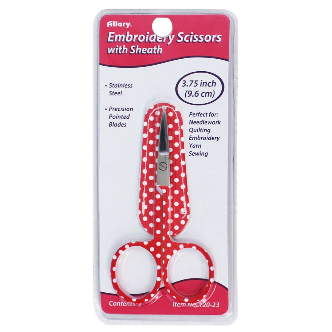 Allary 9.6cm Scissor with Leather Sheath