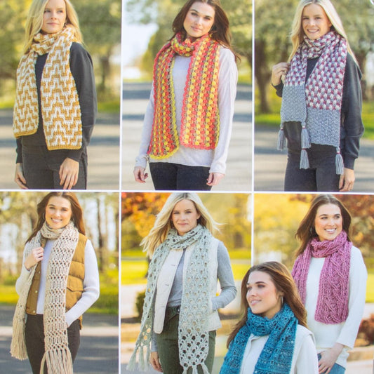 Learn a Stitch Crochet Scarves