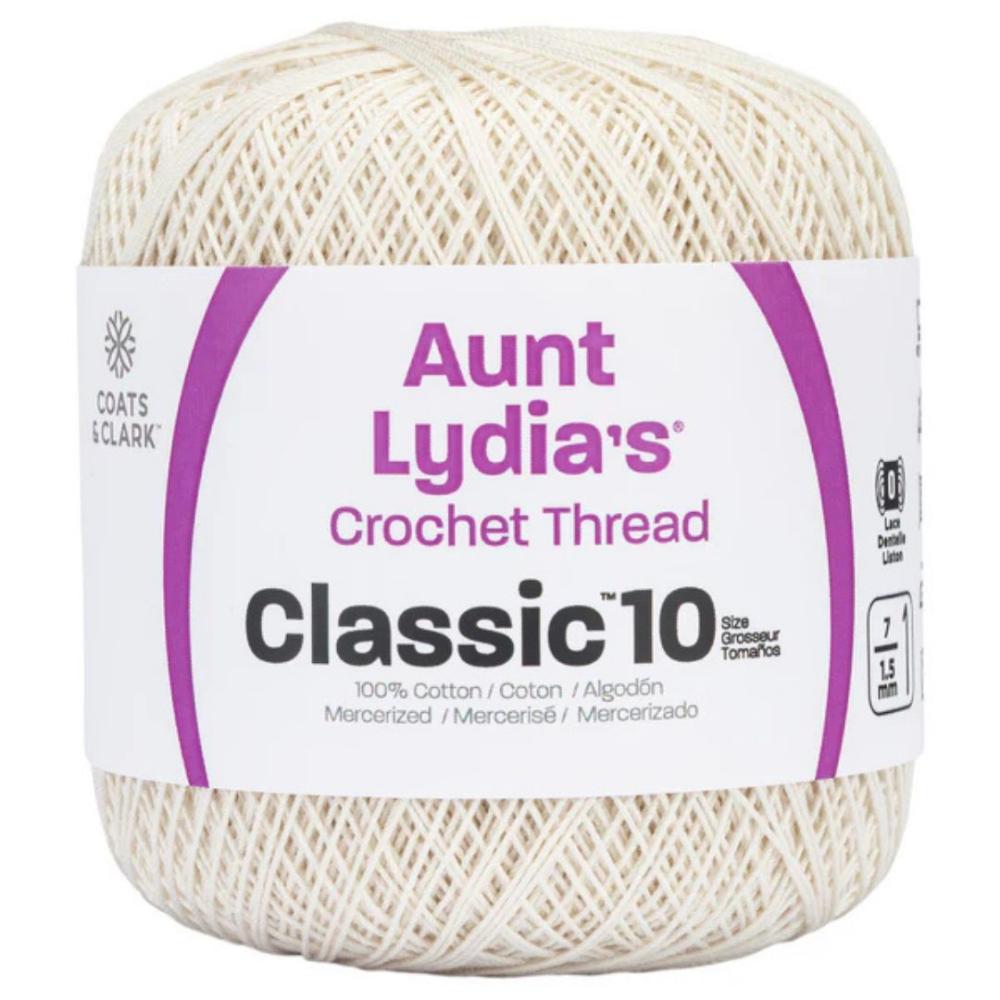 Aunt Lydia's Size 10 Crochet Cotton Antique White 210