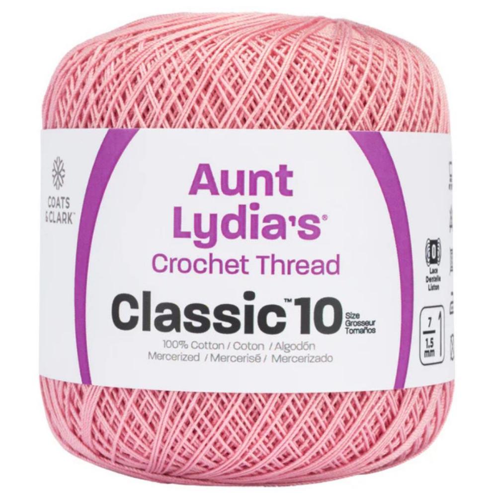 Aunt Lydia's Size 10 Crochet Cotton Soft Mauve