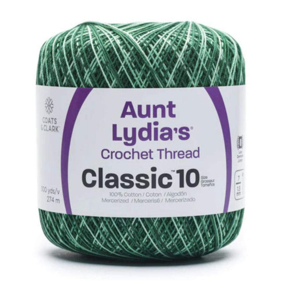 Aunt Lydia's Size 10 Crochet Cotton Spring Greens