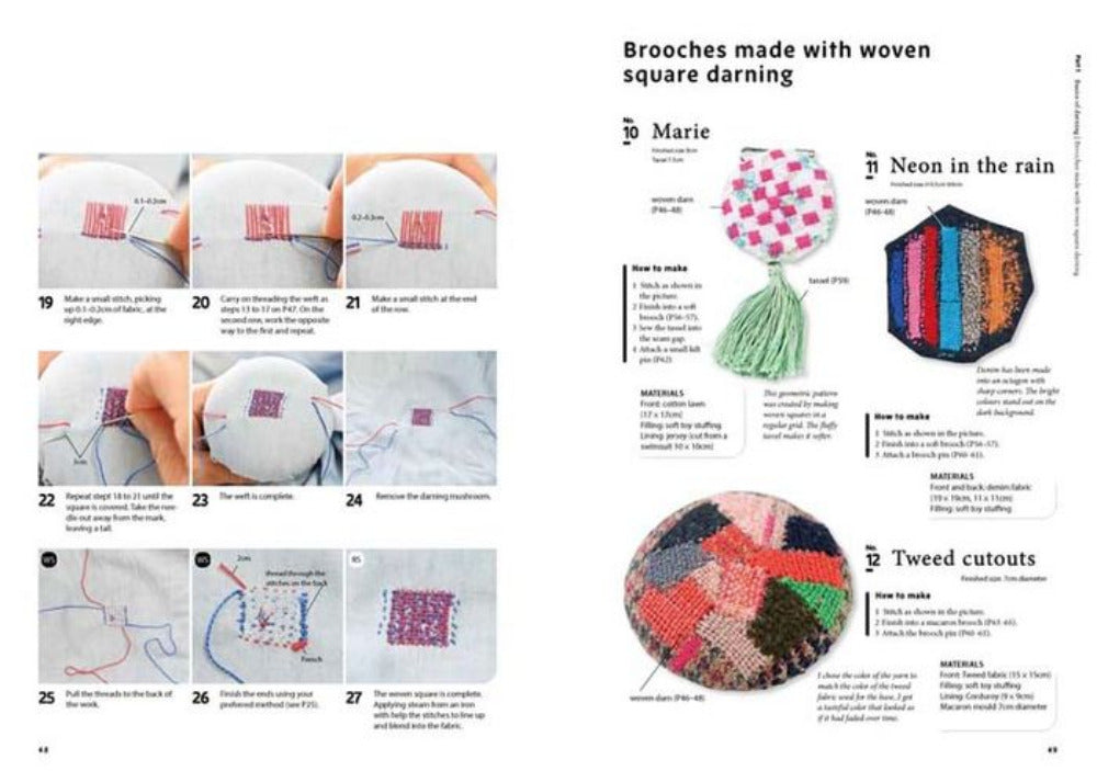 Beyond Darning, Creative Mending Techniques by Hikaru Noguchi