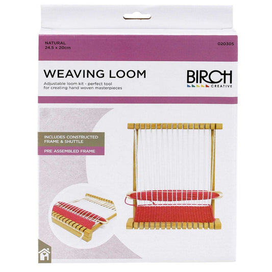 Beginner's Weaving Loom - 24.5cm x 20cm packaging