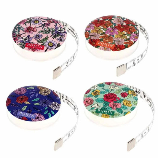 Bohin Retractable Tape Measure "Blossom"