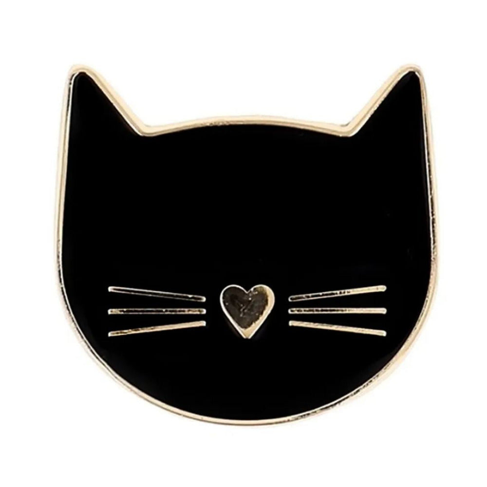 Bohin Black Cat Face Magnetic Needle Minder