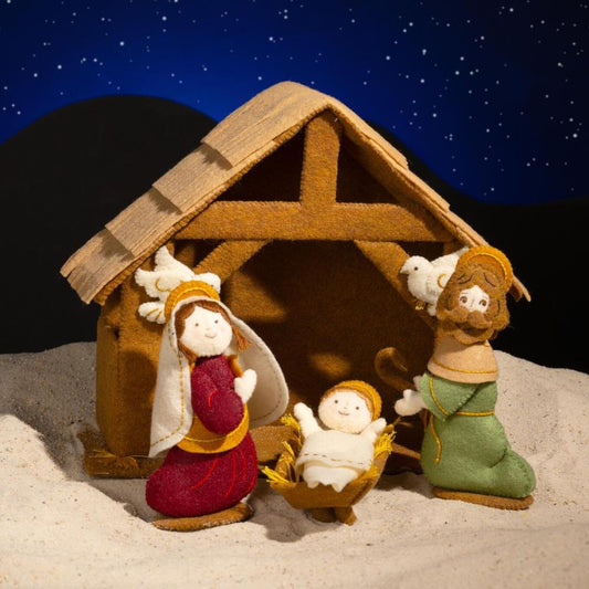 Holy Family Nativity Bucilla 3-D Felt Applique Kit Set Of 5
