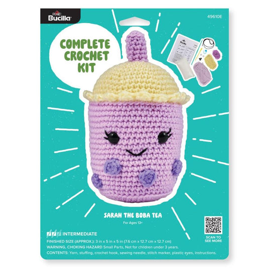 Bucilla Amigurumi Crochet Kit "Sarah the Boba Tea"