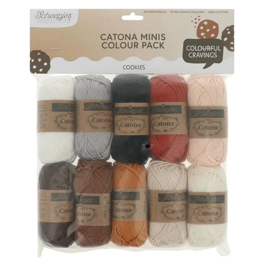 Scheepjes Catona Minis Colour Pack Cookies