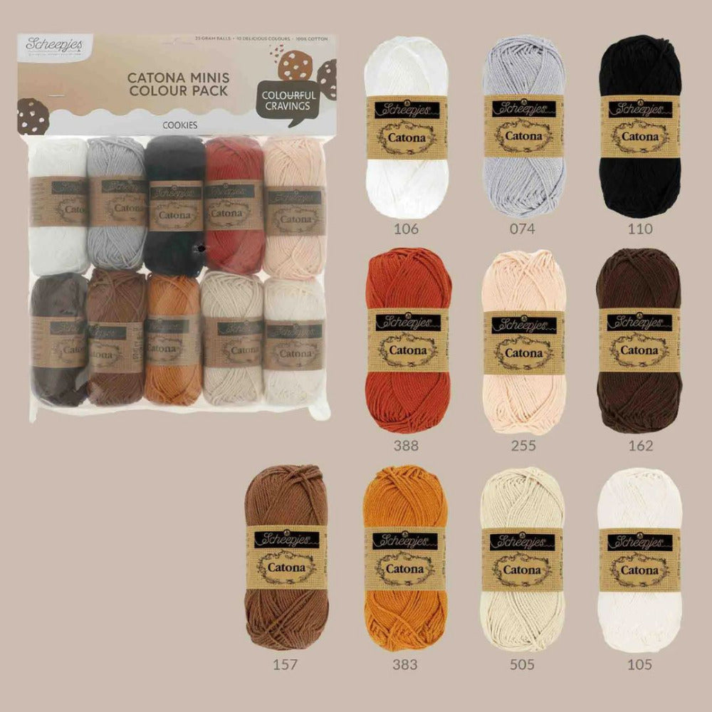 Scheepjes Catona Minis Colour Pack Cookies