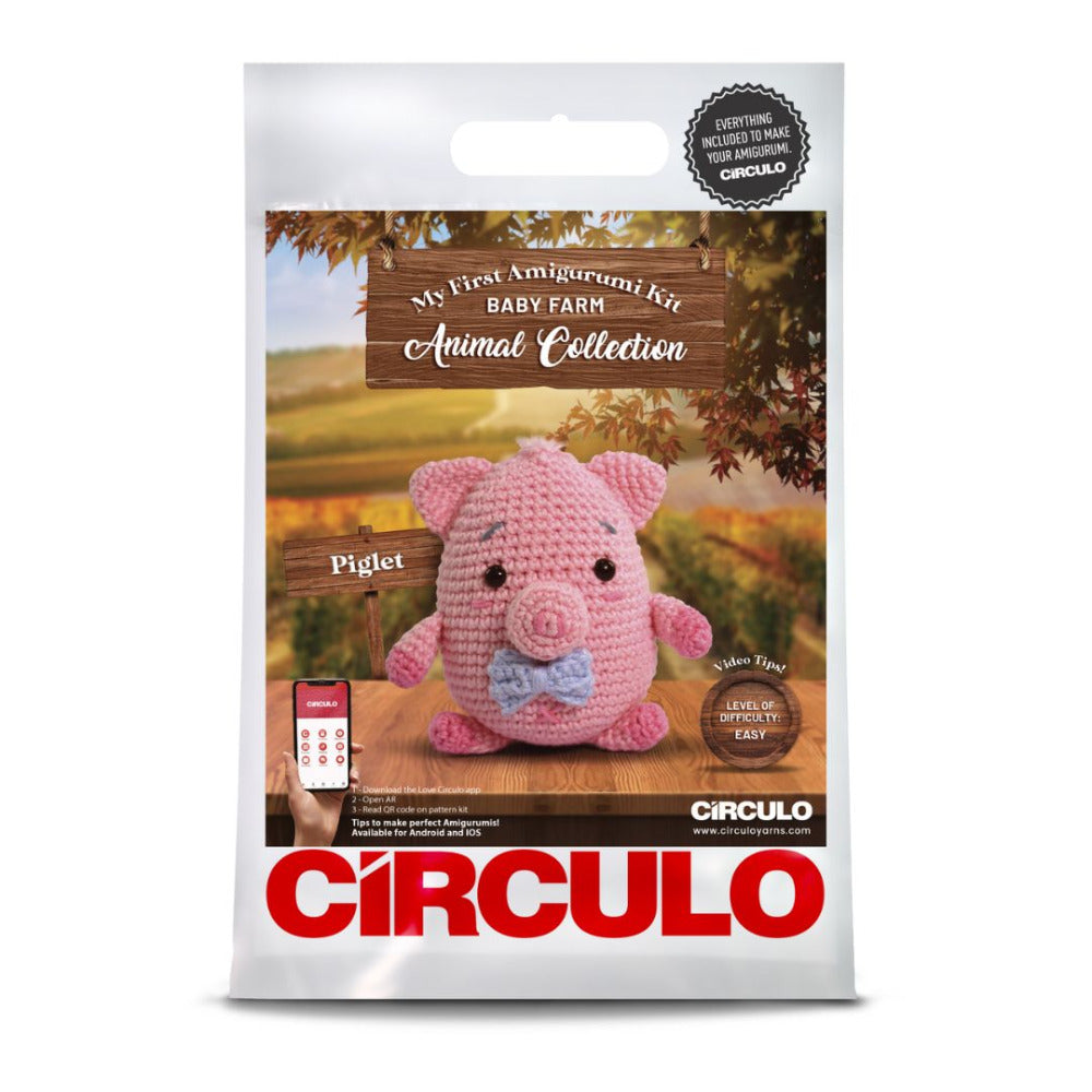 Circulo Amigurumi Kit "Baby Farm" Piglet