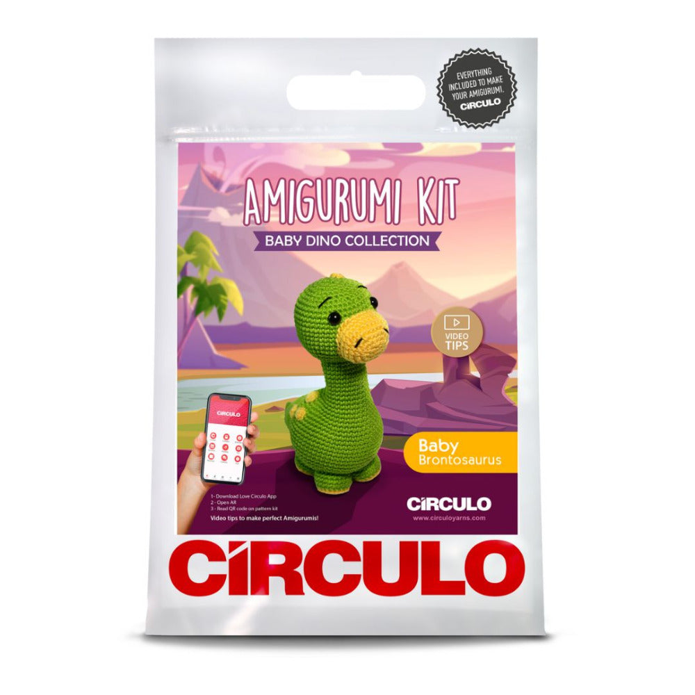 Circulo Amigurumi Kit "Baby Dino" Brontosaurus