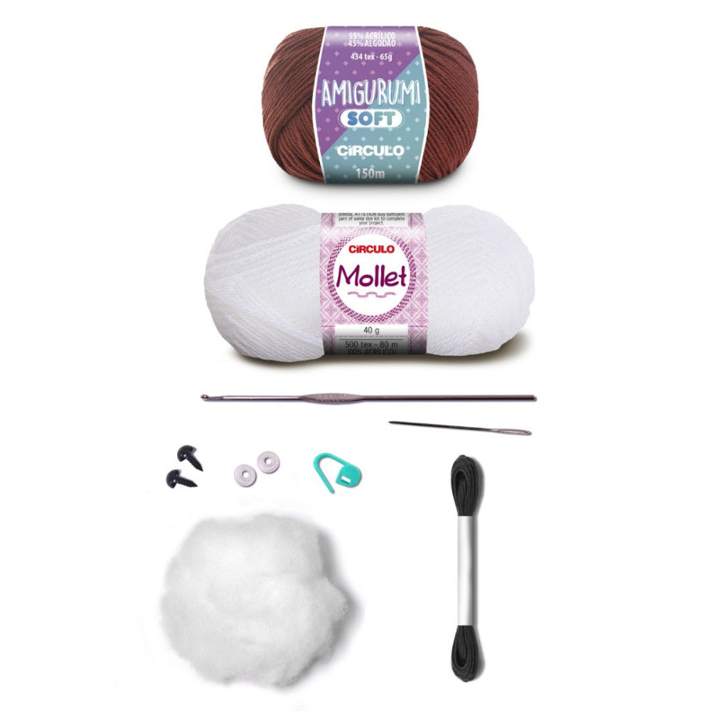 Circulo Amigurumi Kit "Cuddly Teddy Bear Collection" Chef Toby