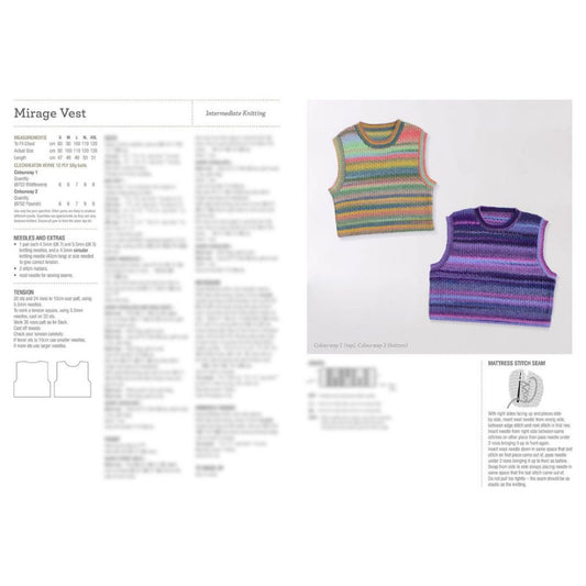 Cleckheaton Knitted Mirage Vest Pattern