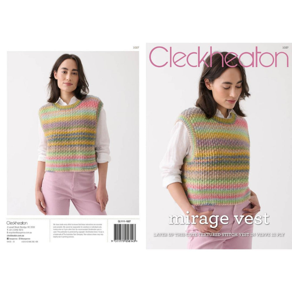 Cleckheaton Knitted Mirage Vest Pattern