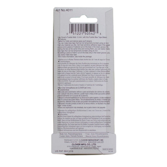 Clover 4011 Fusible Bias Tape Maker 6mm (0.25 inch)