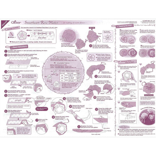 Clover 8472 Sweetheart Rose Maker - Large