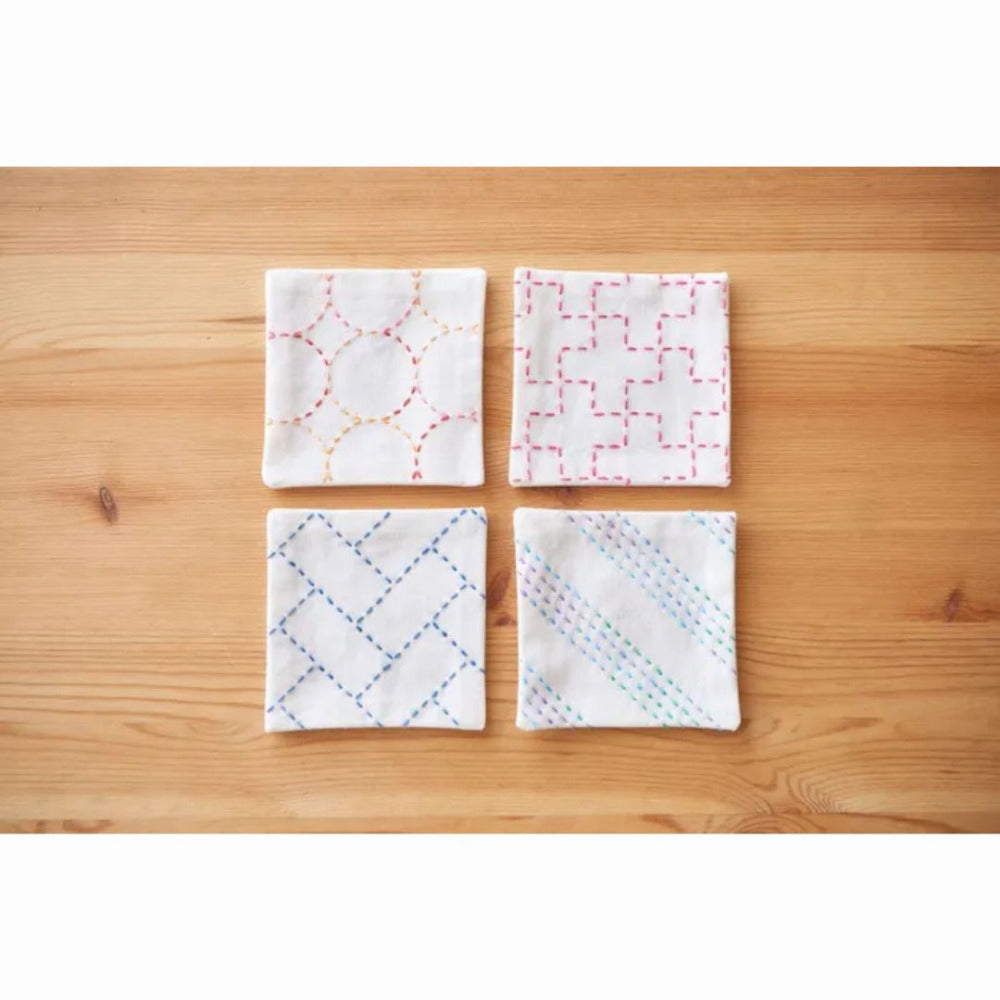 Cosmo Pre-Printed Sashiko Coasters