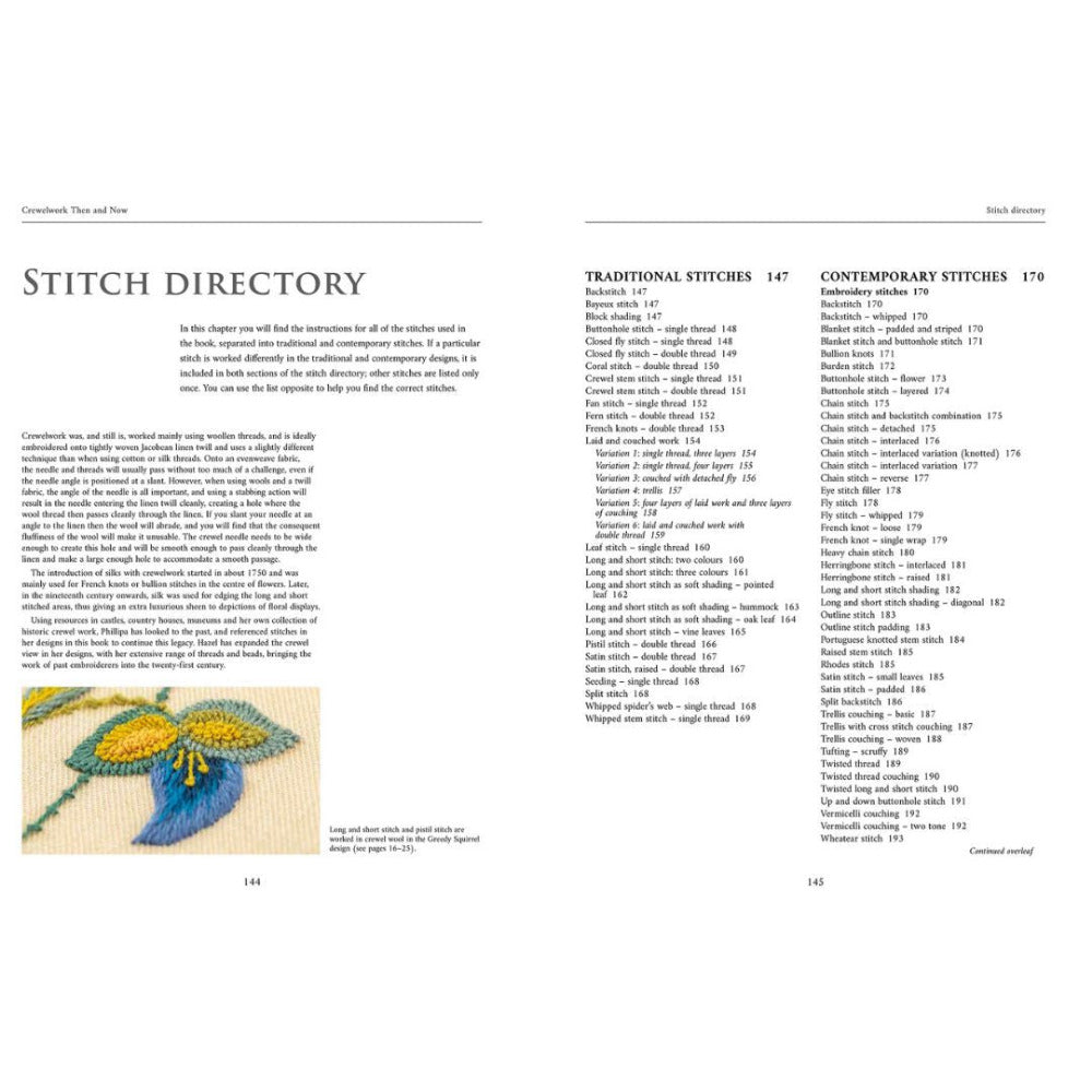 Crewelwork Then & Now - Exploring Traditional Designs and Contemporary Stitching Hazel Blomkamp & Phillipa Turnball