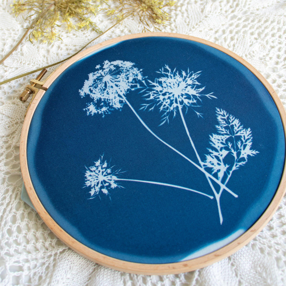 The Jacquard Cyanotype Set is an economic way to access cyanotpye fabric printing