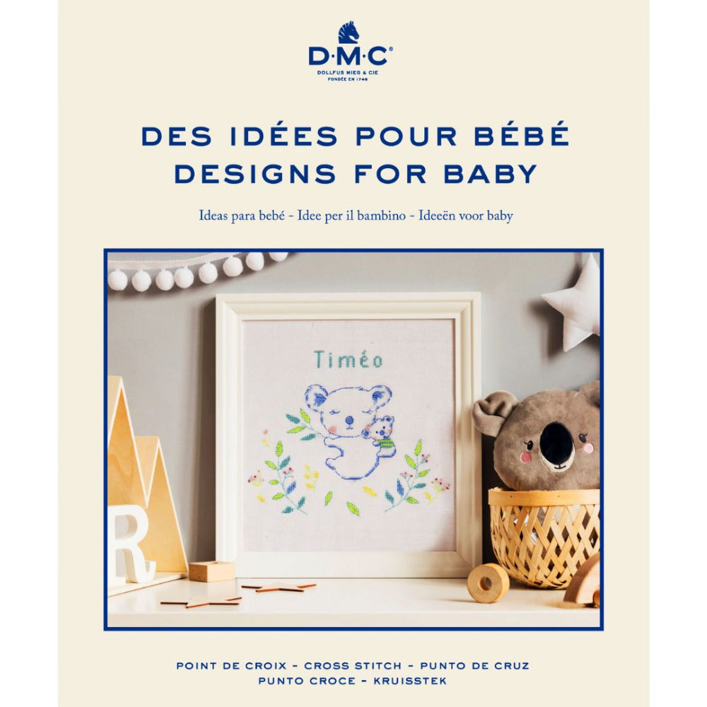 DMC Designs for Baby Counted Cross Stitch Pattern Book