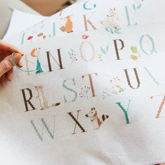 DMC Animal Alphabet Sampler Counted Cross Stitch Kit