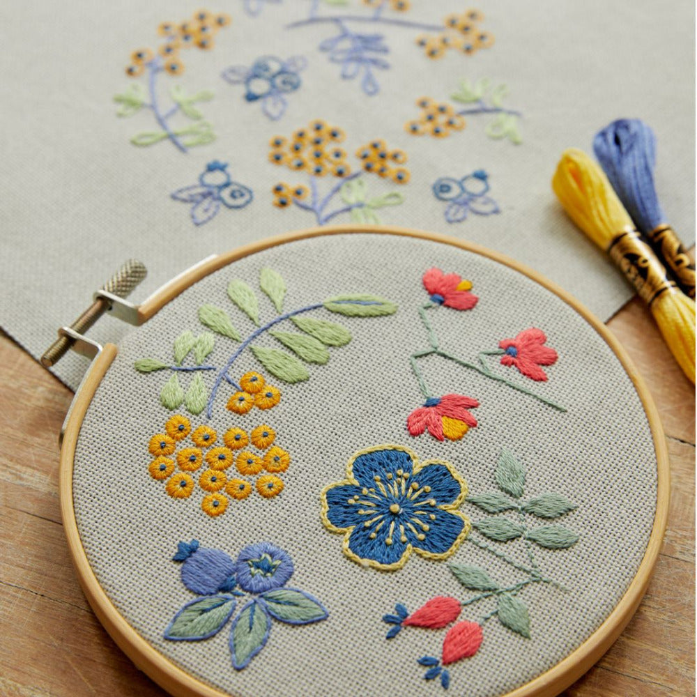 DMC Mindful Making "The Forest Fruits" Embroidery Duo Kit
