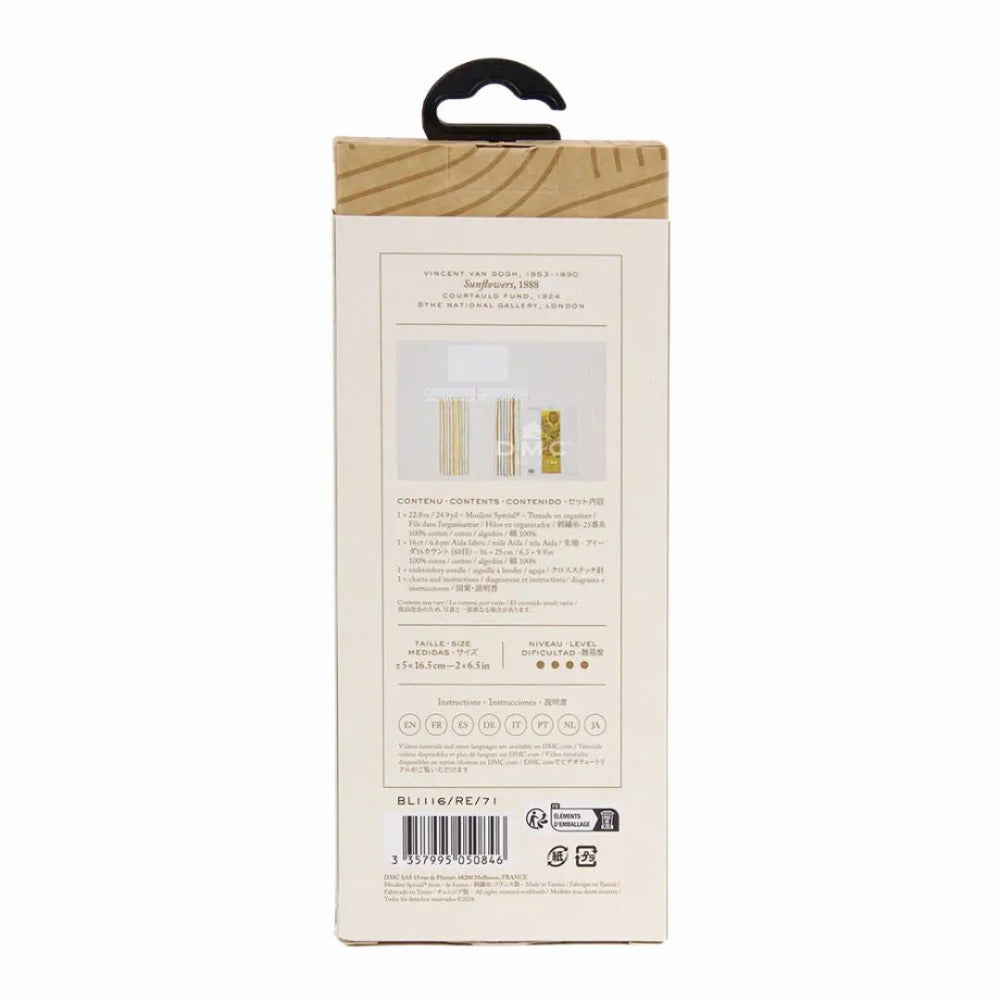 DMC Sunflowers Bookmark Counted Cross Stitch Kit - National Gallery Collection