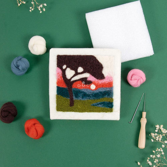 DMC Sunset Over Fields Needle Felting Kit