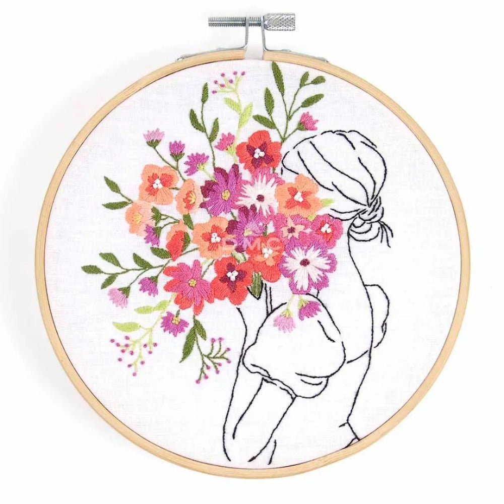 DMC Embroidery Kit - Floral Embrace