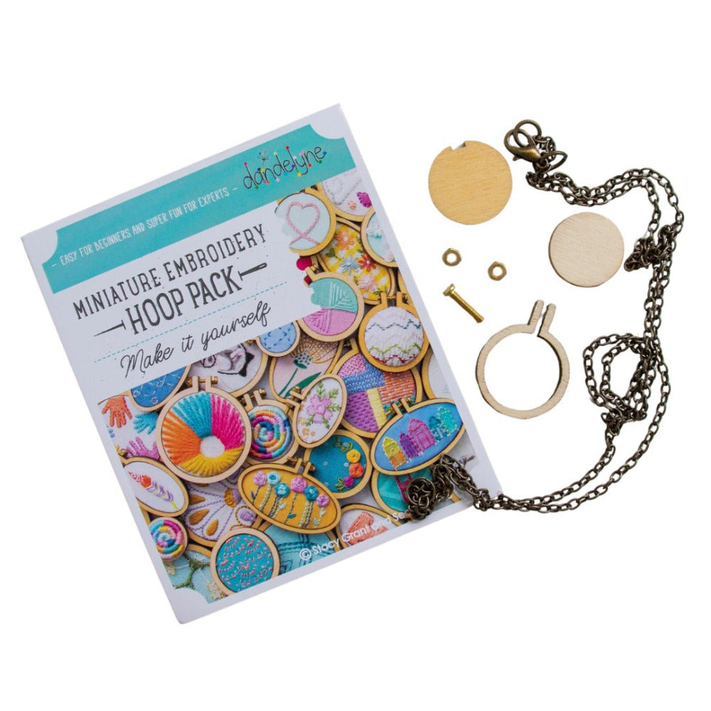 DL0003 Dandelyne Miniature Hoop Pack 2.5cm Diameter Round with Necklace