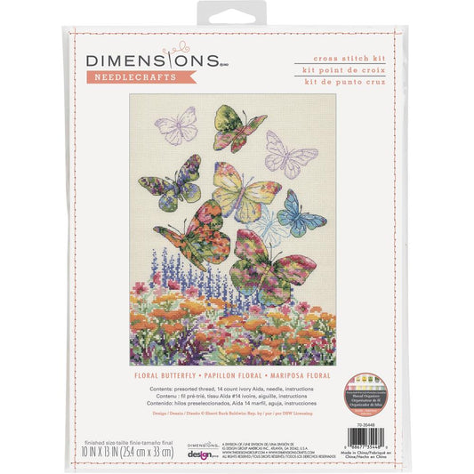 Dimensions 70-35448 Floral Butterfly