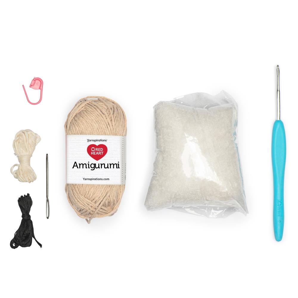 Red Heart "Eddy the Bear" Amigurumi Crochet Kit