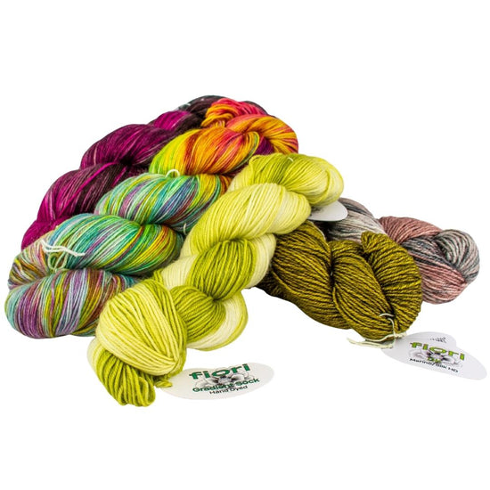 Browse our range of Hand Dyed Fiori Yarns