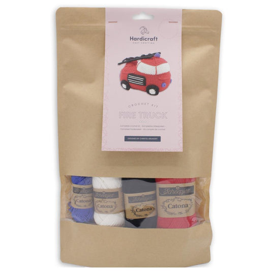 Hardicraft Crochet Amigurumi Kit Fire Truck
