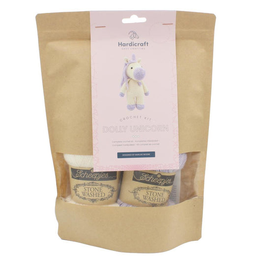 Hardicraft Crochet Amigurumi Kit Dolly Unicorn