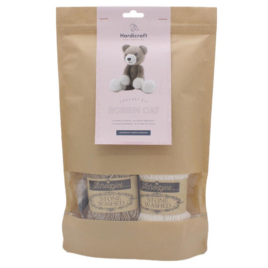 Hardicraft Crochet Amigurumi Kit Robbin Cat