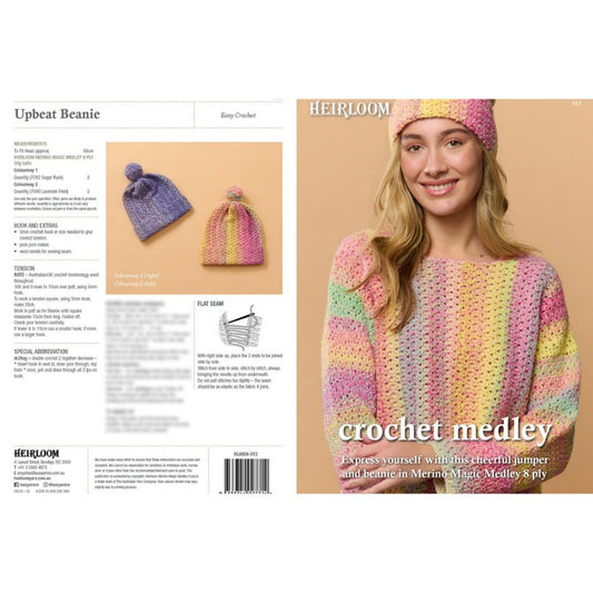 Heirloom Crochet Medley Jumper and Beanie Pattern