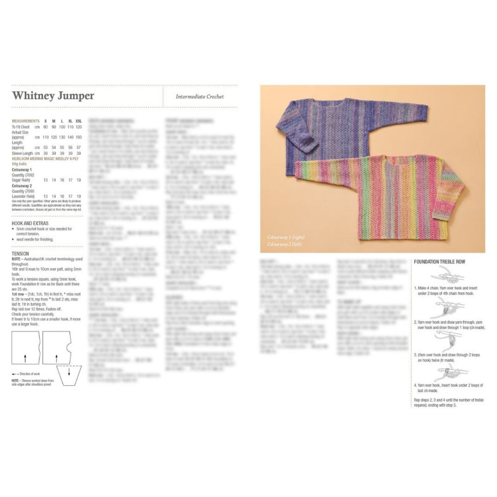 Heirloom Crochet Medley Jumper and Beanie Pattern