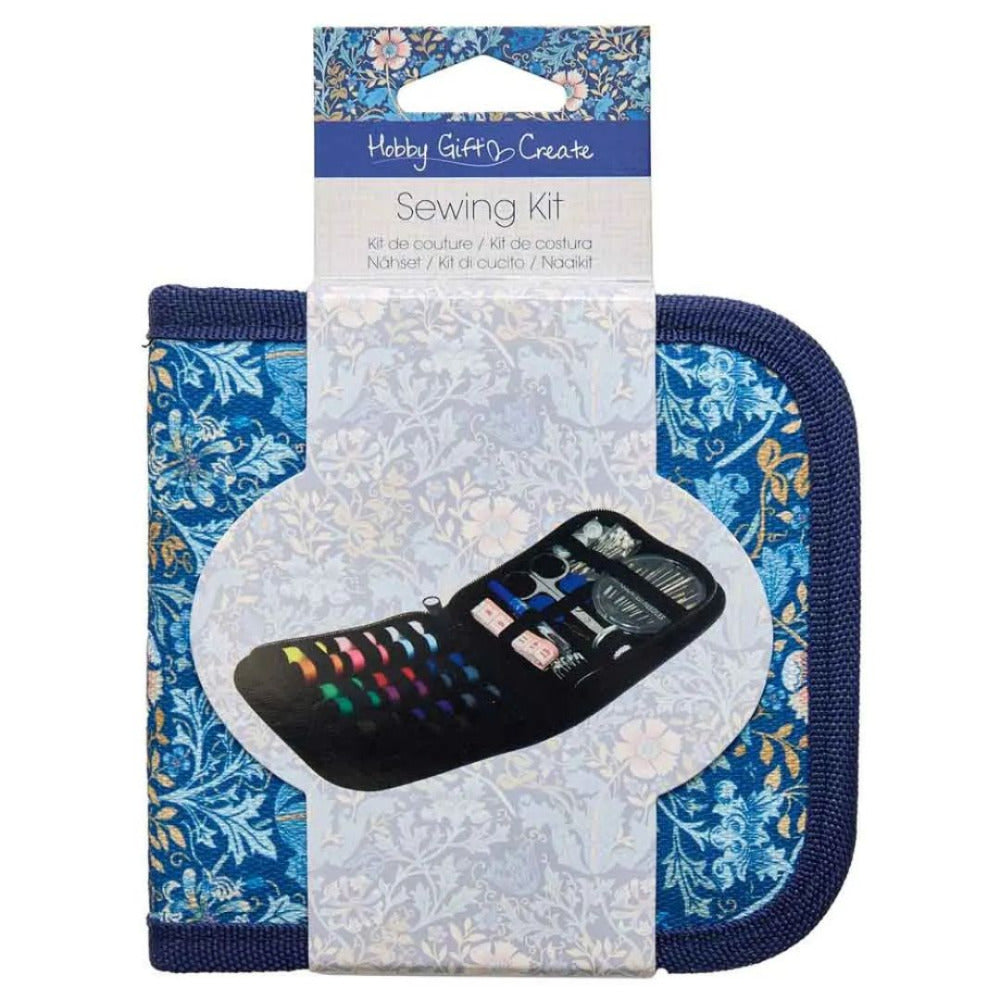 Hobby Gift Create Sewing Repair Kit "Floral Woodblock"