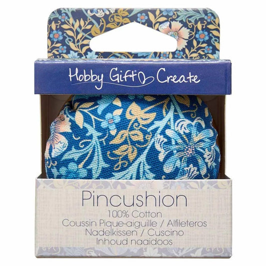 Hobby Gift Create Pincushion "Floral Woodblock"