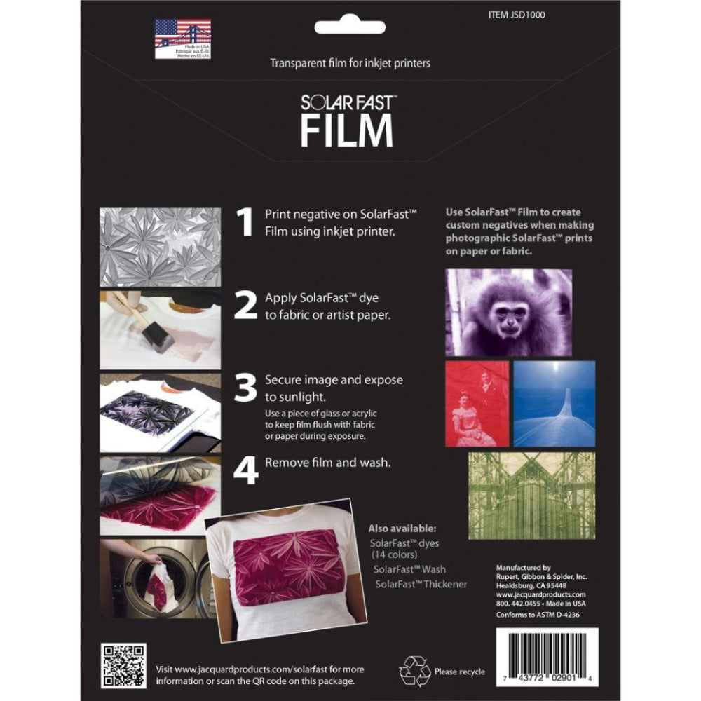 Jacquard Solarfast Film 8 Sheet Pack