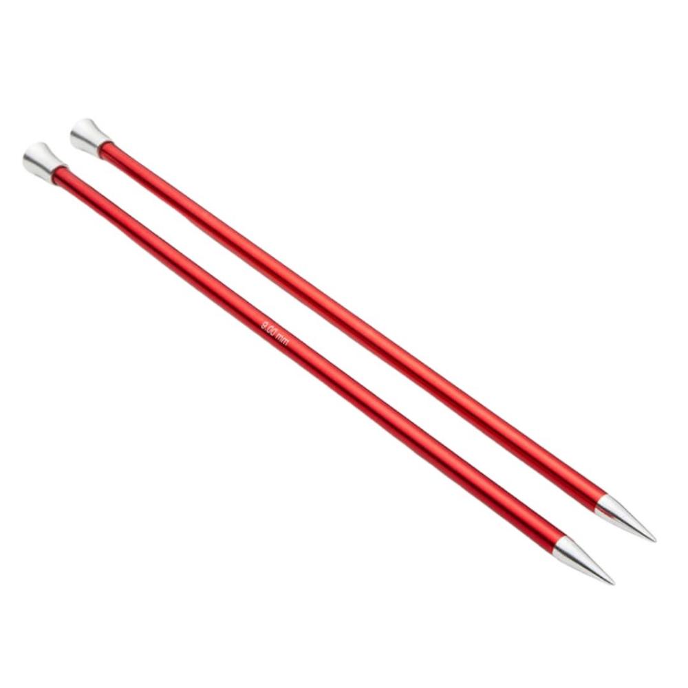 KnitPro Zing Aluminium Single Point Straight Knitting Needles 9.0mm/35cm