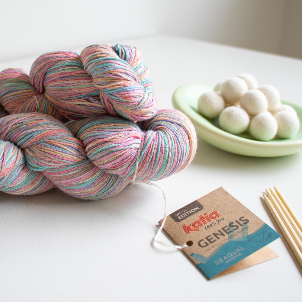 Katia Genesis 303 Pink Lavender, Peach, Celadon