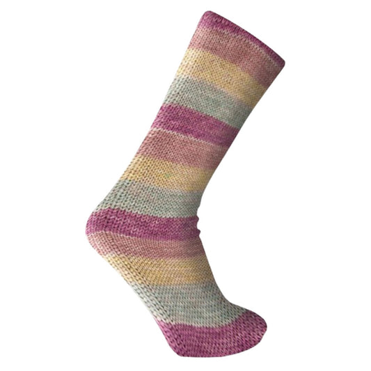 Katia Kaisla Socks 304 Pistachio Pearl-Blackberry-Light Pistachio