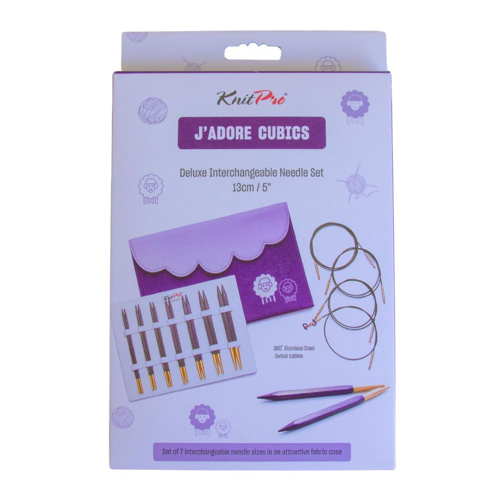 KnitPro "J'Adore" Cubics Delux Interchangeable Circular Knitting Needle Set