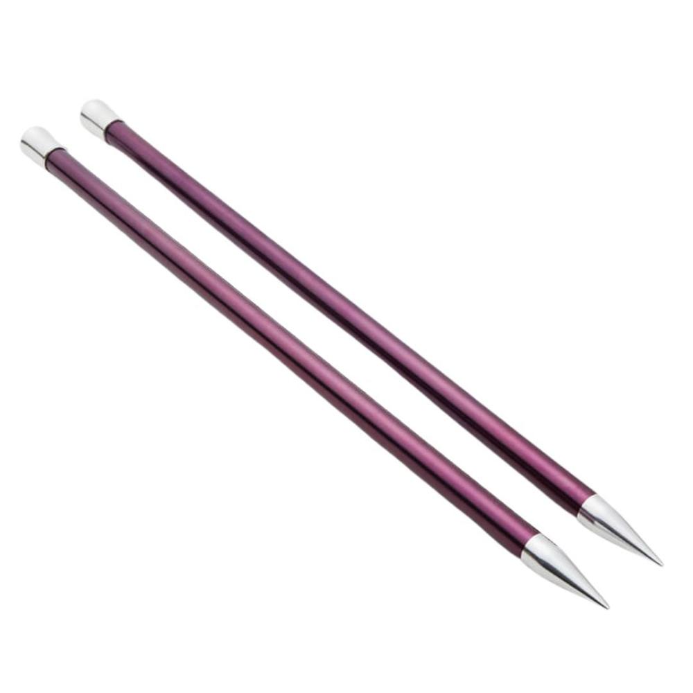 KnitPro Zing Aluminium Single Point Straight Knitting Needles 6.0mm/35cm