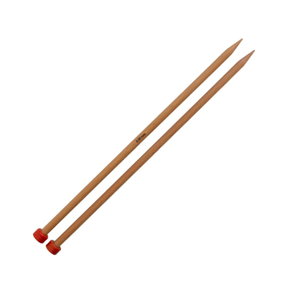 KnitPro Basix Single Point Knitting Needles 8.00mm/30cm
